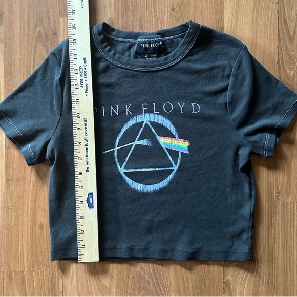 🌈 Pink Floyd cropped micro tee T-Shirt size small 🌈 - Picture 6 of 6